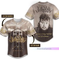 Personalized Jelly Roll Jersey Shirt, Jelly Roll Baseball Jersey