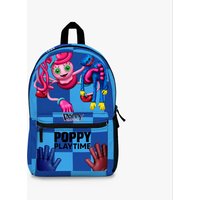 Mommy Long Legs And Huggy Wuggy Blue Backpack