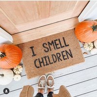 I Smell Children Doormat, Halloween Doormat