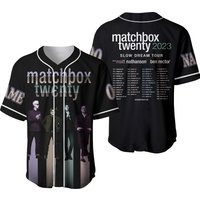 Matchbox Twenty 2023 Slow Dream Tour Baseball Jersey