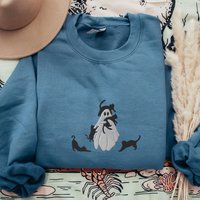 Halloween Sweatshirt Embroidered