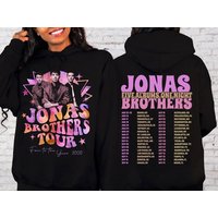 Jonas Brothers Waffle House Tour 2023 Double Sided Hoodie