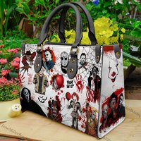 Halloween Leather Handbag, Michael Myers Handbag, Horror Movie Characters Bag