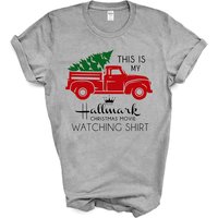 This Is My Hallmark Christmas Movie Watching Shirt Cute Holiday Quote Message Tshirt