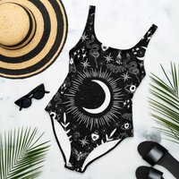 Witch Spells One-piece Swimsuit Gothic Summer Winter's Spells