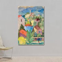 Hermann Hesse - Landscape In Tessin (1924) Canvas