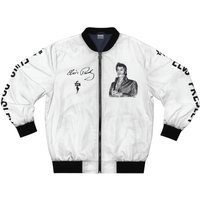 Women's Bomber Jacket With Elvis Presley