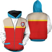 Ryder 3d Hoodie Halloween Ryder Paw Patrol Cosplay Kids & Adult