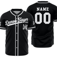 Personalized Demon Anime Baseball Jersey
