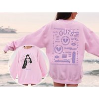 Guts Olivia Rodrigo Sweatshirt, Olivia Rodrigo Guts Merch