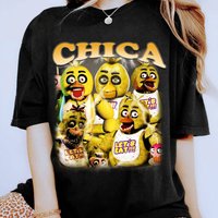 Vintage Fnaf Chica Shirt, Homage Five Nights At Freddy Chica Shirt