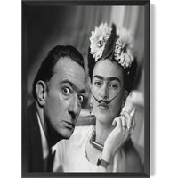 Salvador Dali And Frida Kahlo Canvas