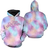 I Am Kenough Tie Dye 3d Hoodie