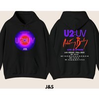U2 Achtung Baby Las Vegas Tour Sphere Hoodie | Unisex Men's Women's Hoodie | Size S - 5xl