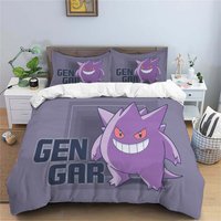Gengar Bedding Three Piece Quilt Cover Comfortable Sport Customized Quilt