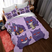 Personalized Gengar Beddin Duvet Covers Bedding Set,twin Full Queen King