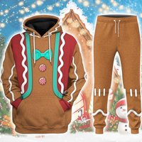 Gingerbread Man Halloween Costumes Hoodie, Gingerbread Cosplay