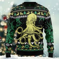 Octopus Cool Ugly Christmas Sweater, Ugly Christmas Sweater