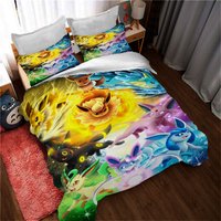 Pkm Eevee Duvet Covers Bedding Set,twin Full Queen King