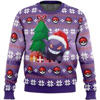 Gengar Pkm Ugly Christmas Sweater, 3d Sweater