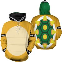 Bowser Super Mario Halloween Costumes Hoodie