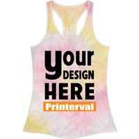 Custom Tie-dye Racerback Tank Tops
