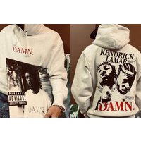 Kendrick Lamar Damn Inspired Hoodie, Kendrick Lamar Vintage 90s Hoodie