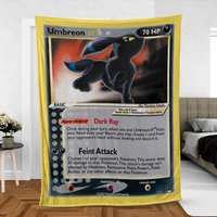Umbreon Dark Ray Premium Fleece Blanket