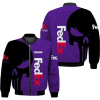 Fedex Freight Skull Custom Name Bomber Jacket
