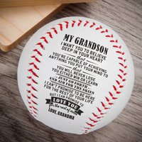 My Grandson Love You From Grandma Engraved Baseball Ball