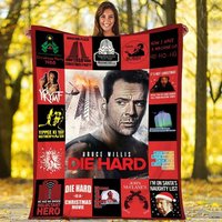 Die Hard Fleece Blanket John Mcclane Die Hard Christmas Fleece Blanket