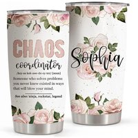 Personalized Chaos Coordinator Gifts For Women Tumbler, Funny Gifts For