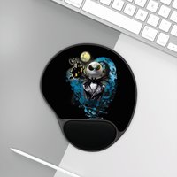 Mouse Pad With Wrist Rest Nightmare Before Christmas Mouse Pad