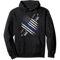 Lifting Hoodie Policeman And Leo Powerlifting - Thin Blue Line Usa