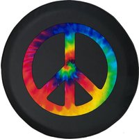 Spare Tire Cover Tie Dye Peace Sign Hippie