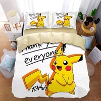 Pkm Duvet, Pika Bedding Set Twin, Queen