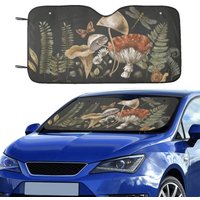 Boho Forest Witch Magic Mushroom Car Sunshade For Windshield
