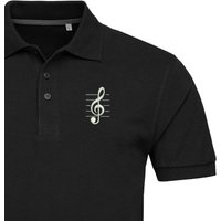 Musical Note Embroidered Polo For Man | Musician Polo Shirt