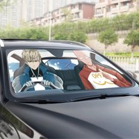Robot And Punch Accordion Car Sun Shades