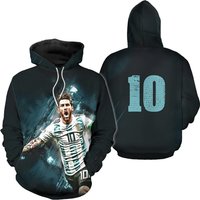Messi Number 10 Football Player, Rap Hip Hop 90s Bootleg Hoodie