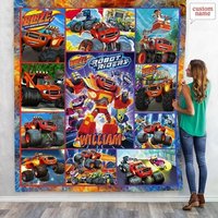 Personalized Blaze And The Monster Machine Fleece Blanket