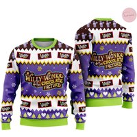 Willy Wonka And Chocolate Factory Ugly Christmas Sweater