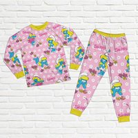 Cute Smurf Pajamas, Holiday Pajamas, Family Pajamas Set