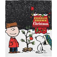 Charlie Brown Christmas Velveteen Plush Blanket
