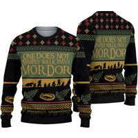 Lotr One Mordor Christmas Ugly Sweater