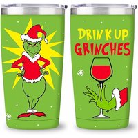 Christmas Funny Character Tumbler Christmas Tumbler Grin Gift Funny Character Tumbler Xmas Tumbler
