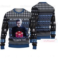 Hellraiser Pinhead Horror Christmas Ugly Sweater