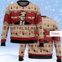 Christmas The Office Ugly Sweater, Santa Michael Scott Christmas Sweater