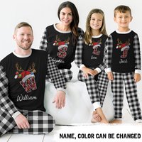 Monogrammed Family Christmas Pajamas Personalized Christmas