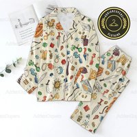 Christmas Dungeons And Dragons Pajamas Set, Dnd Pajamas